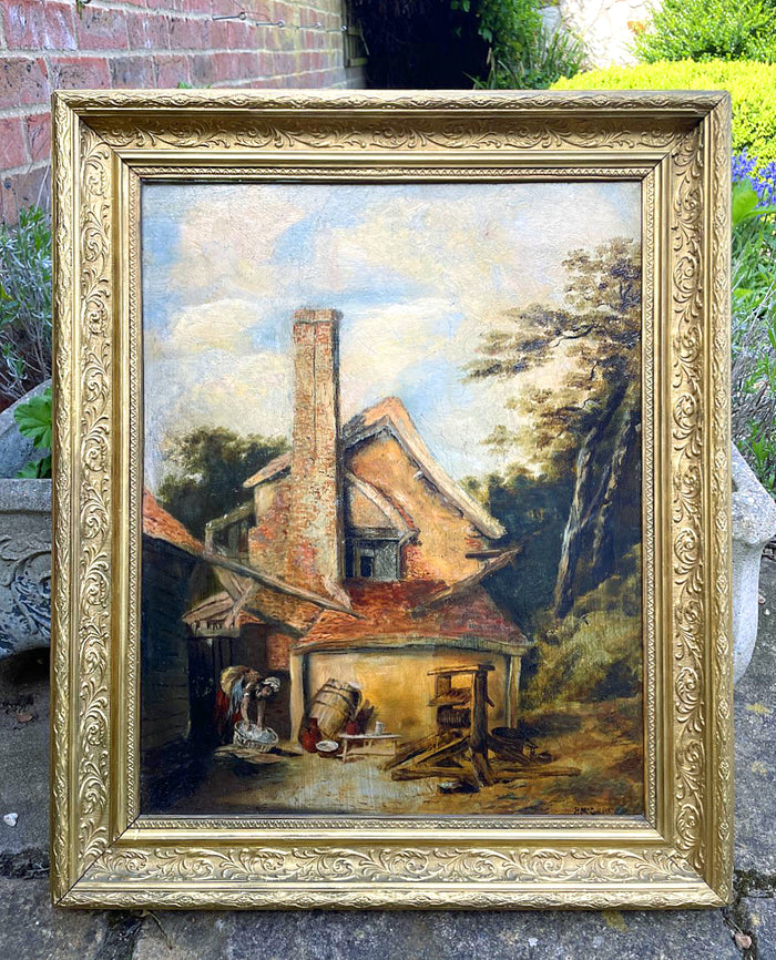 Superb Early C19th Scottish School Oil on Canvas - The Woodland Cottage - Horatio McCulloch (1805-1867) SOLD