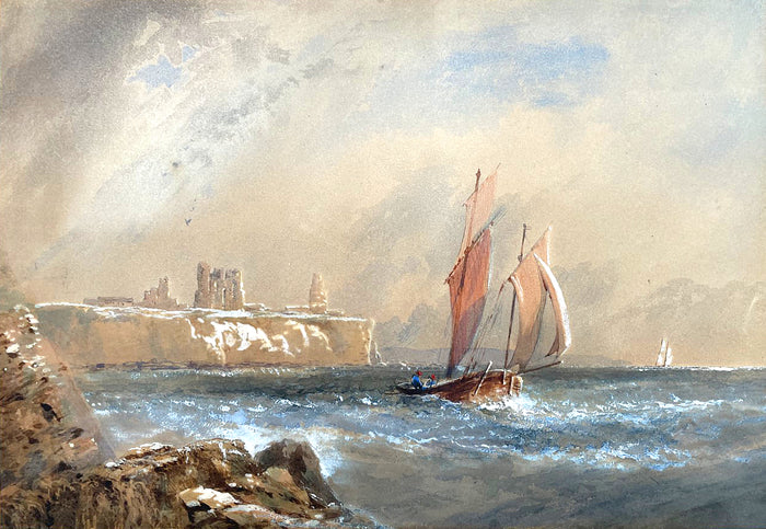 Superb C19th Victorian Maritime Watercolour - Shipping off the Coast - attrib Clarkson Frederick Stanfield (1793-1867)  SOLD