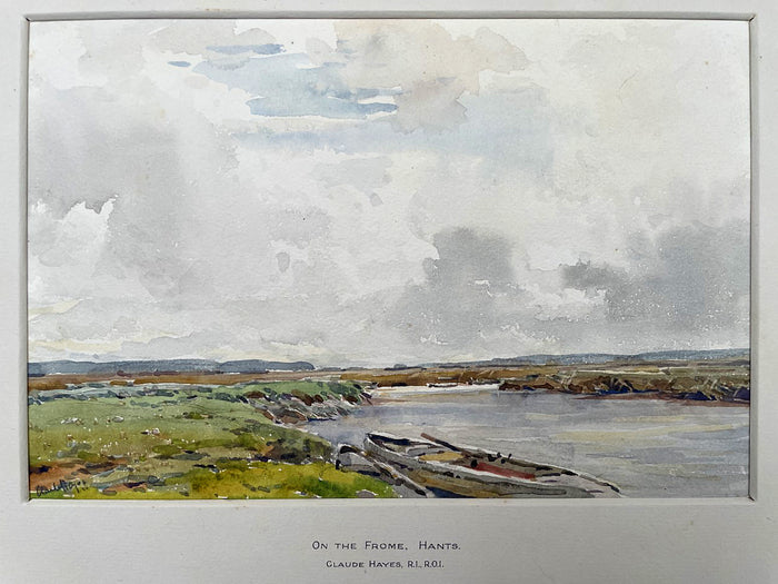 Superb Early C20th Watercolour - On the Frome by Claude Hayes RI ROI (1852-1922) SOLD