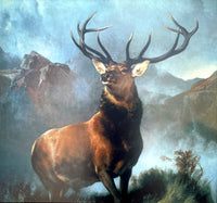 Fabulous Large Oleograph on Canvas - Monarch of the Glen SOLD