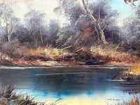 Fine Vintage Mid C20th Oil on Canvas Board - Mallards Rising SOLD