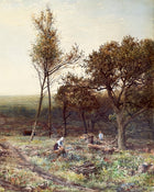 Superb C19th Victorian Watercolour - Figures in a Woodland Landscape - circ Myles Birket Foster (1825-1899) SOLD