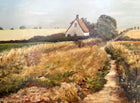 Fine Vintage Mid C20th Oil on Board of a Norfolk Farmhouse by Owen Waters (1916-2004) SOLD
