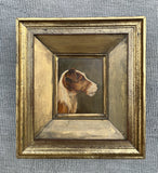 Fine Late C19th Victorian Oil on Board Miniature Portrait of a Wire Haired Terrier SOLD