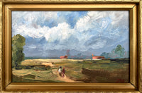 Beautiful Vintage C20th Miniature Oil on Board Impressionist Landscape - John Rohda SOLD