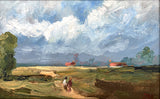 Beautiful Vintage C20th Miniature Oil on Board Impressionist Landscape - John Rohda SOLD