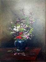 Stunning Early C20th Danish School Oil on Canvas - Still Life of Flowers in a Vase SOLD