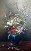 Stunning Early C20th Danish School Oil on Canvas - Still Life of Flowers in a Vase SOLD