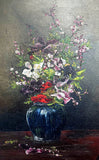 Stunning Early C20th Danish School Oil on Canvas - Still Life of Flowers in a Vase SOLD