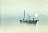 Fine Early C20th Nautical Watercolour by Garman Morris - "Evening" SOLD