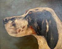 Fine Edwardian Oil on Panel Portrait of an English Pointer SOLD