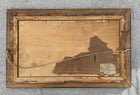 Delightful Edwardian Oil on Wood panel - Thatched Country Cottage by Hal Burton