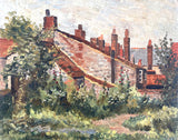 Excellent Early C20th English Impressionist Oil on Canvas Board of a Country Cottage SOLD