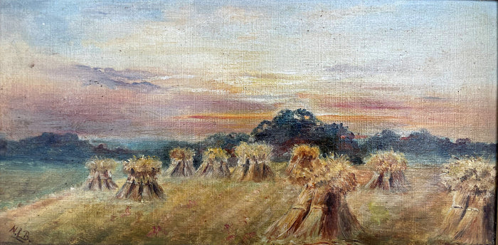 Fine Early C20th Edwardian Oil on Artists Board - 