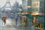 Fine Vintage Impressionist Oil on Canvas of a Parisian Boulevard by Caroline Burnett SOLD