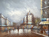 Excellent Vintage Impressionist Oil on Canvas of a Parisian Boulevard by Caroline Burnett SOLD