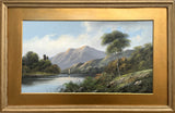 Excellent C19th Victorian English School Oil on Board - Highland Loch Scene - G.Cole SOLD