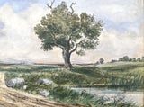 Superb C19th Victorian Watercolour - Extensive Landscape by Henry Albert Hartland RHA (1840-1895) dated 1875 SOLD