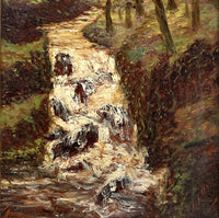 A Delightful C19th Victorian English School Oil on Board - Woodland Stream SOLD