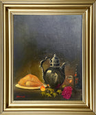 Fine Mid C20th English School Oil on Board - Festive Fayre on a Table SOLD