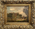 Fine Early C19th Victorian Oil on Canvas - Horse & Cart by a Rural Cottage SOLD