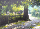 Fine Vintage Landscape Oil on Canvas - "Park Life" by John Palmer 1993 SOLD