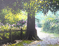 Fine Vintage Landscape Oil on Canvas - "Park Life" by John Palmer 1993 SOLD