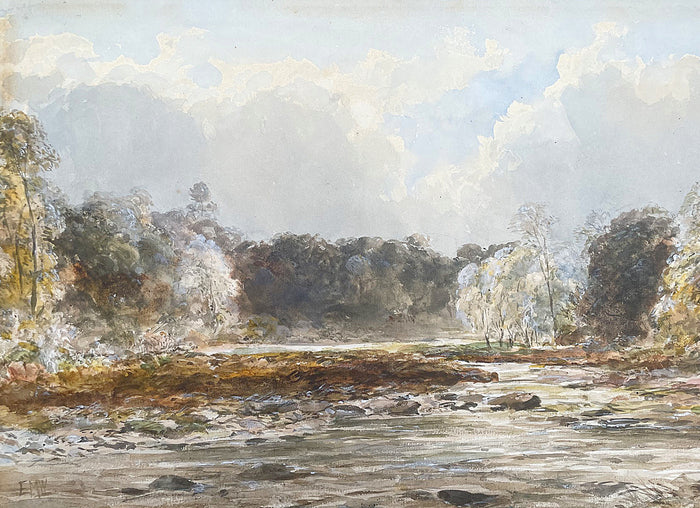 Fine C19th Victorian Watercolour -  The River Stour - by Edmund Morison Wimperis 1896 SOLD