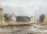 Fine C19th Victorian Watercolour -  The River Stour - by Edmund Morison Wimperis 1896