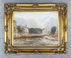 Fine C19th Victorian Watercolour -  The River Stour - by Edmund Morison Wimperis 1896 SOLD