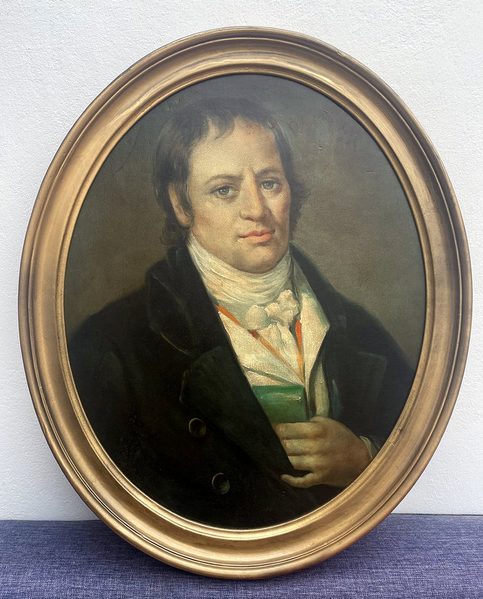 Fine Vintage Oil on Board Portrait of an C18th Gentleman SOLD