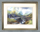 Superb late C19th Victorian Watercolour of Bronte Bridge Haworth by W J Boyes 1881 SOLD