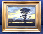 Beautiful Vintage mid C20th Oil on Canvas - Moonlit River Landscape - John C Moore SOLD