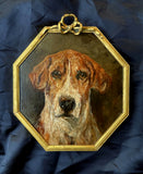 Fine Early C20th English School Oil on Panel of a Foxhound (Head Study) SOLD