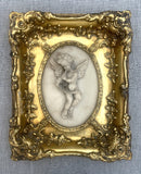 Exquisite Vintage Classical Marble/Parian Ware Relief Plaque depicting a Cherub SOLD