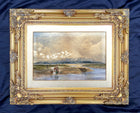 Excellent Early C19th Victorian Watercolour -Fisherfolk on the Beach- David Cox Jnr 1841 SOLD