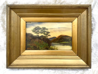 Fine Victorian Oil on Panel - Scottish Loch - William Hall (1812-1880) SOLD
