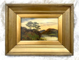 Fine Victorian Oil on Panel - Scottish Loch - William Hall (1812-1880) SOLD