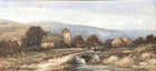Superb Large C19th Victorian Watercolour - Richard Henry Nibbs (1816-1893) Horse & Cart on a Rural Bridge Sold
