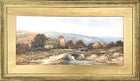 Superb Large C19th Victorian Watercolour - Richard Henry Nibbs (1816-1893) Horse & Cart on a Rural Bridge Sold