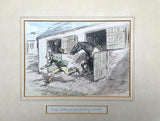 Superb Edwardian Watercolour by George Denholm Armour (1864-1949) - "Straight from the Horses Mouth"