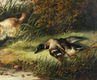 Superb Mid C19th Victorian Oil on Canvas - Spaniel Fetching a Mallard - attrib George Armfield (1808-1893) SOLD