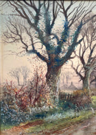 Exquisite Early C20th Watercolour - Cattle being Driven Home - Ringmere Sussex - H C Fox SOLD