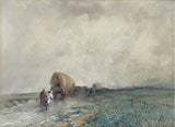 Exquisite C19th Victorian Watercolour - "Approaching Sheffield Gypsies on the Moor" -F.W.Hattersley (1859-1942)