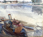 Fine Late C19th Watercolour by Frederick William Scarborough (1860-1939) - River Scene