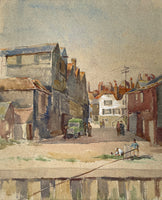 Superb Early C20th Watercolour of Docks at Ipswich - attrib Leonard Squirrel (1893-1979) SOLD