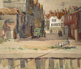 Superb Early C20th Watercolour of Docks at Ipswich - attrib Leonard Squirrel (1893-1979) SOLD