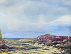 Superb Edwardian Scottish Colourist School Watercolour Coastal Landscape