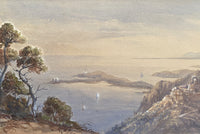 Fine Mid C19th Watercolour - Italian Coastal Scene - Thomas Charles Leeson Rowbotham