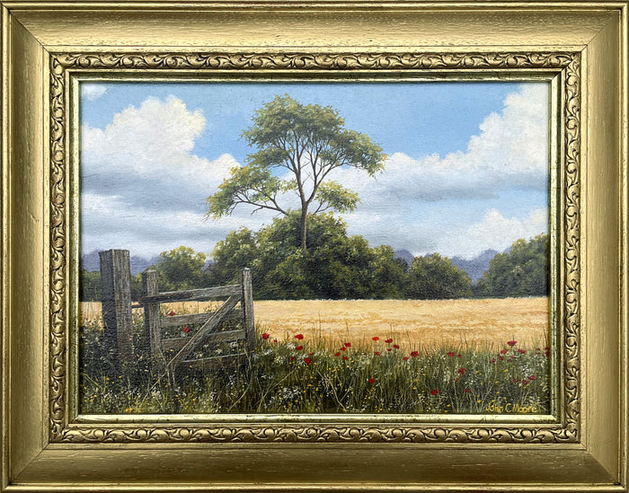 Delightful Vintage mid C20th Oil on Canvas - Rural Landscape 